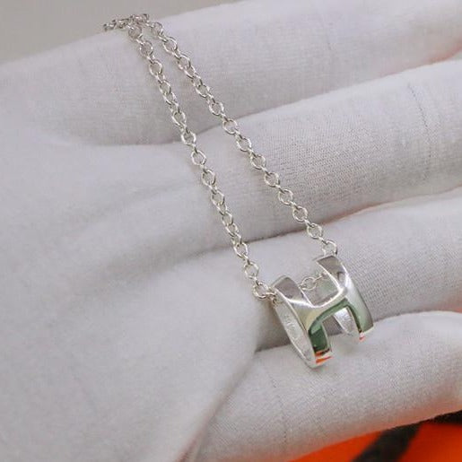 [Loran]HM NECKLACE H LETTER OVAL SERIES