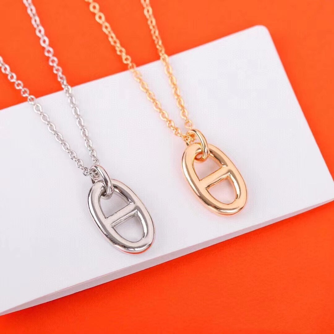 [Loran]HM PIG NOSE NECKLACE