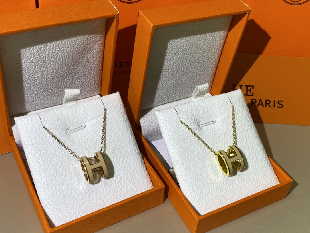 [Loran]HM CLIC YELLOW ENAMEL GOLD NECKLACE