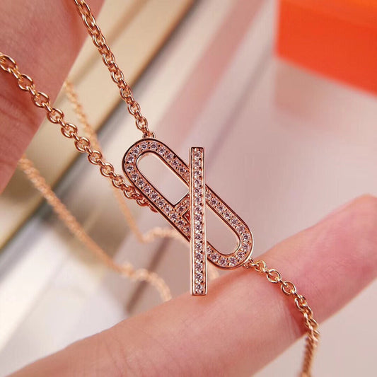 [Loran]HM FIRE PIG NOSE NECKLACE TRENDY STREET