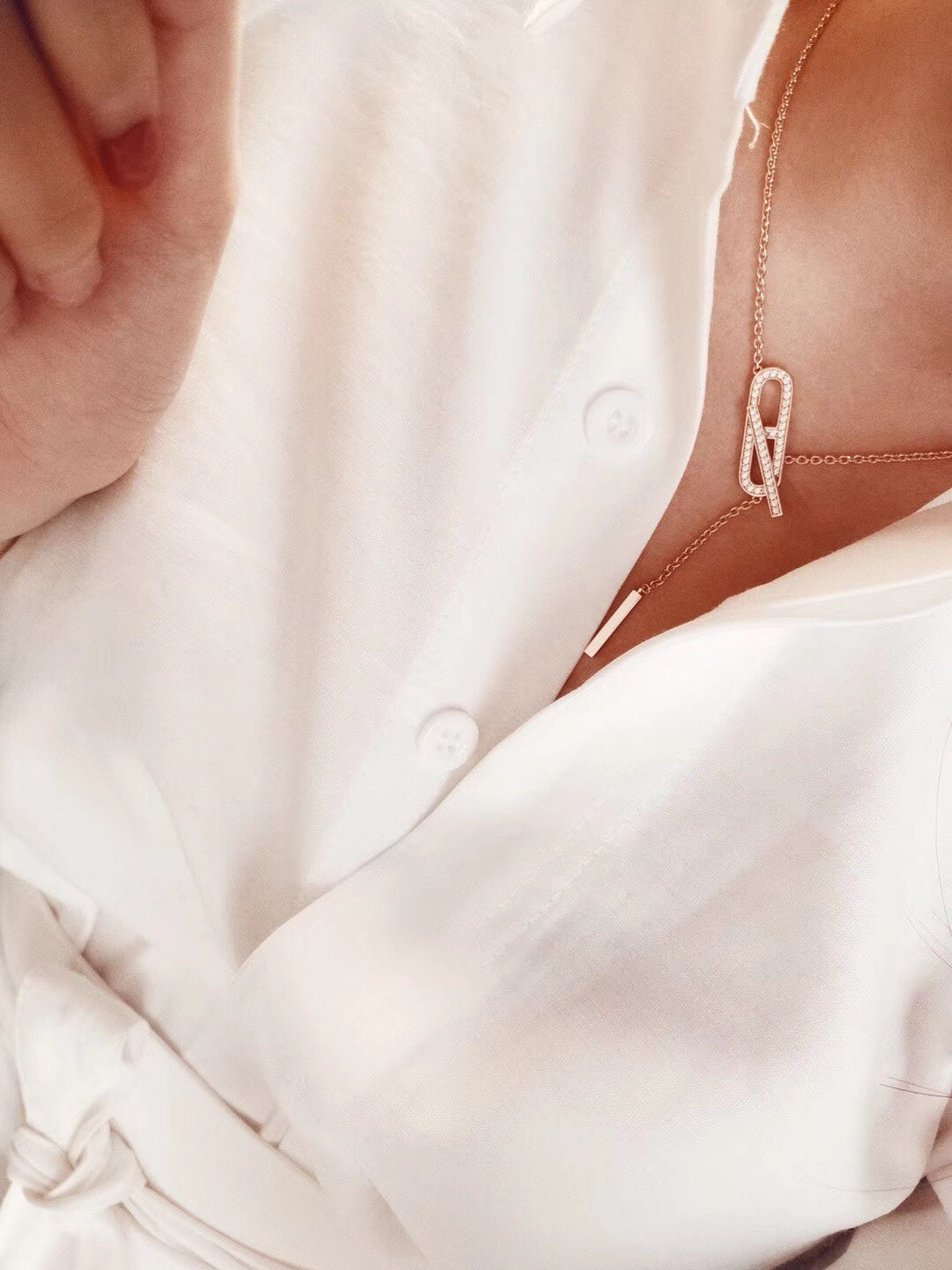 [Loran]HM FIRE PIG NOSE NECKLACE TRENDY STREET