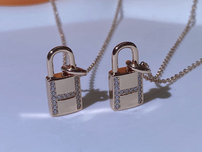 [Loran]HM ADVANCED NICHE LOCK HEAD NECKLACE DIAMONDS