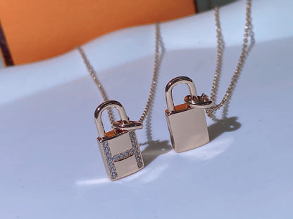 [Loran]HM ADVANCED NICHE LOCK HEAD NECKLACE DIAMONDS