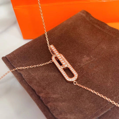 [Loran]HM NECKLACE PLATINUM ROSE GOLD DIAMOND