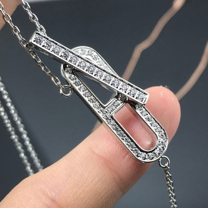 [Loran]HM NECKLACE PLATINUM ROSE GOLD DIAMOND