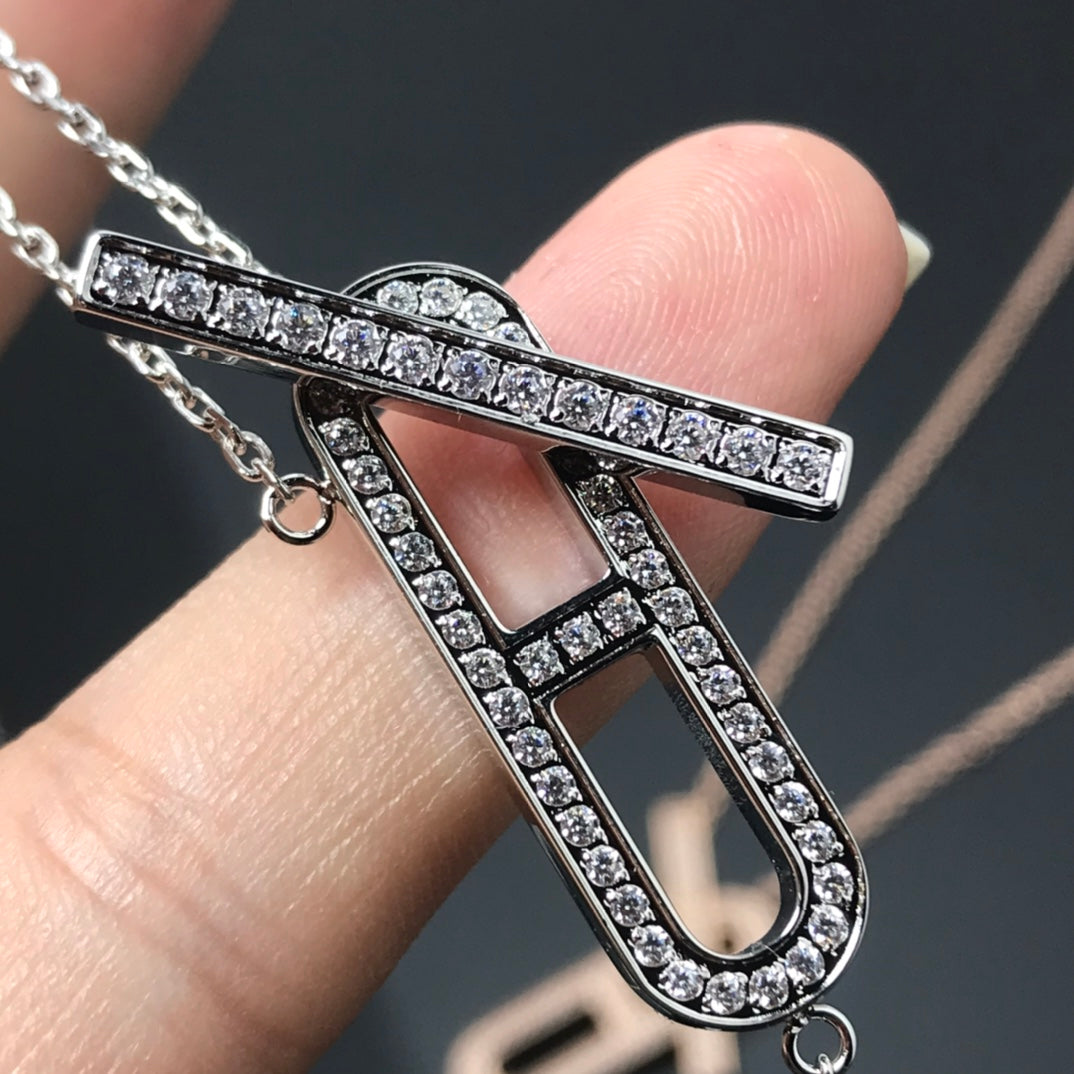 [Loran]HM NECKLACE PLATINUM ROSE GOLD DIAMOND