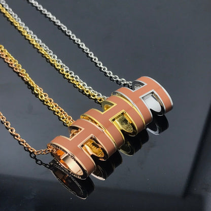 [Loran]H NECKLACE BROWN