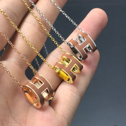 [Loran]H NECKLACE BROWN