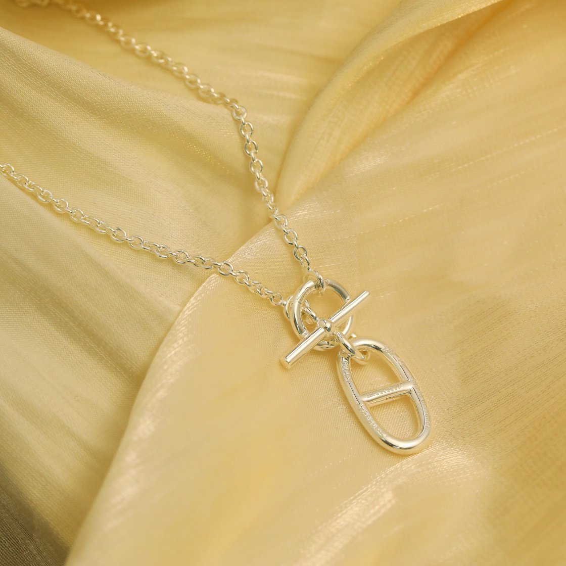 [Loran]HM CHAINE D'ANCRE PENDANT NECKLACE STERLING SILVER