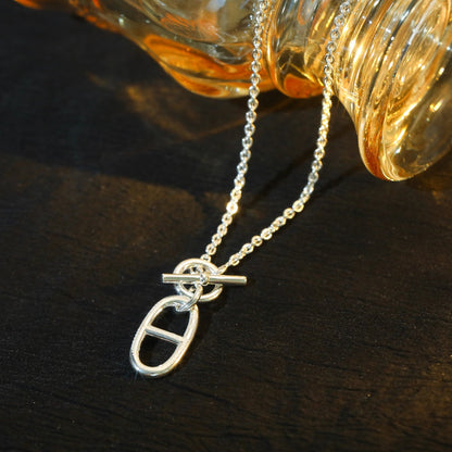[Loran]HM CHAINE D'ANCRE PENDANT NECKLACE STERLING SILVER