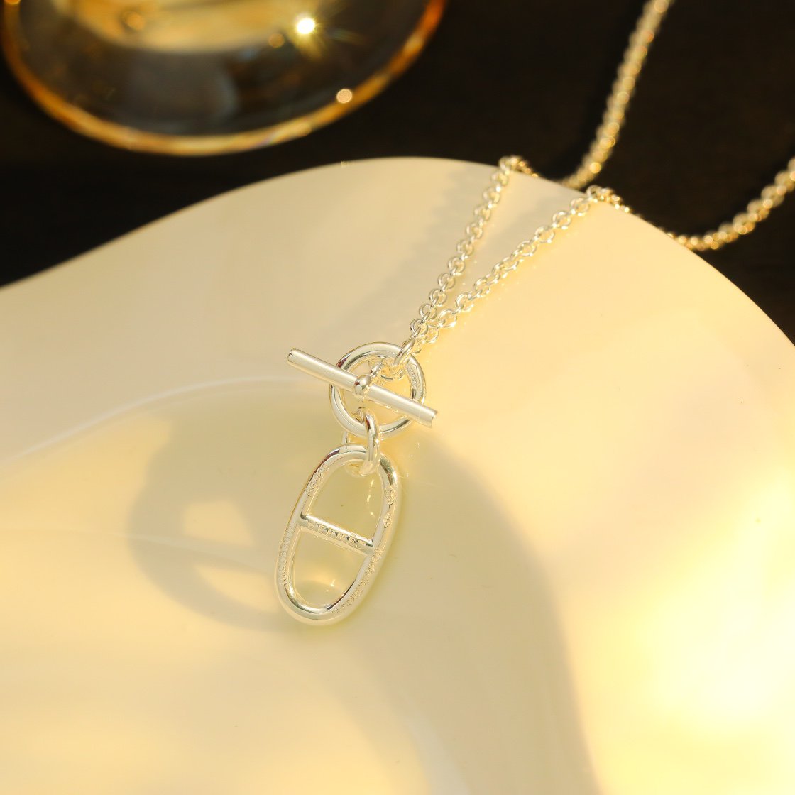[Loran]HM CHAINE D'ANCRE PENDANT NECKLACE STERLING SILVER
