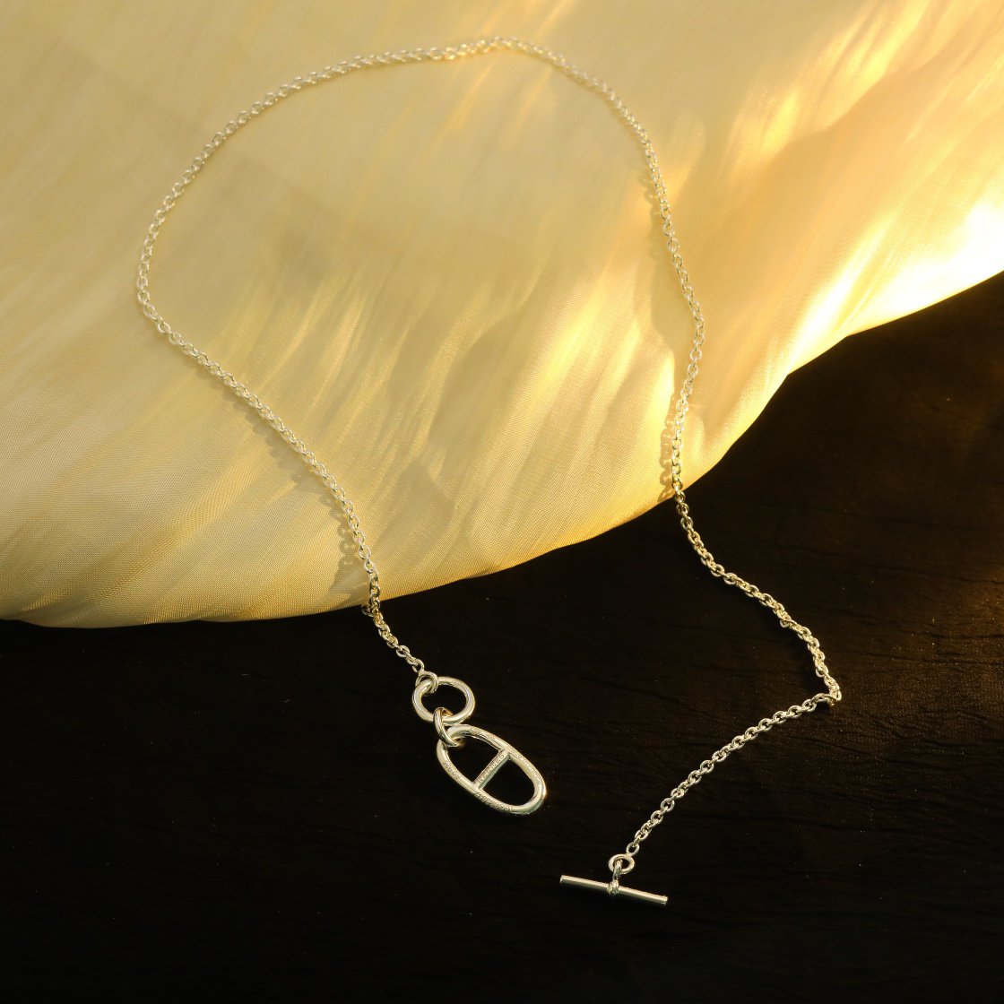[Loran]HM CHAINE D'ANCRE PENDANT NECKLACE STERLING SILVER