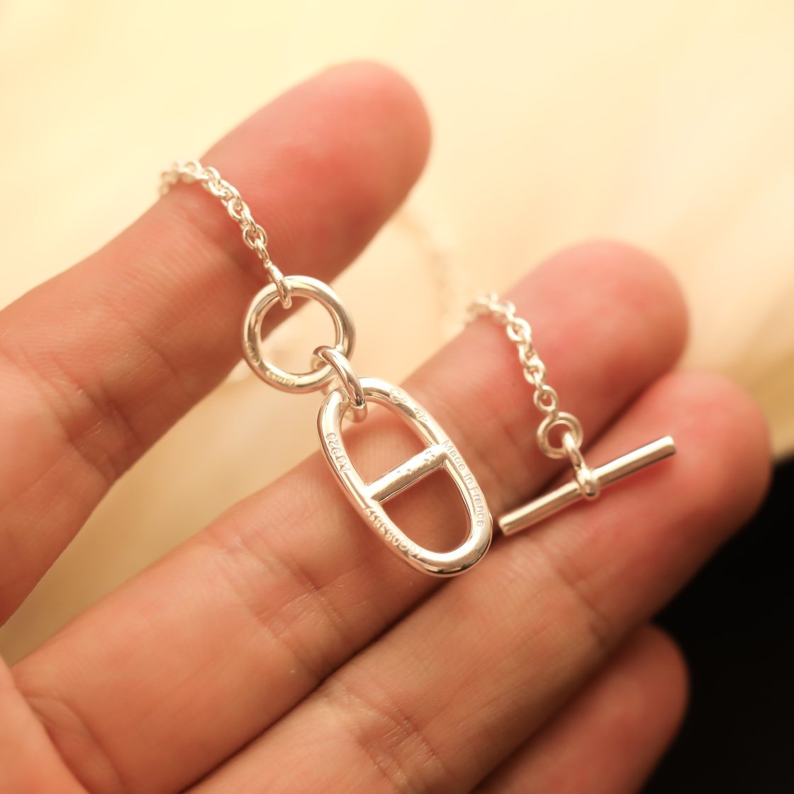 [Loran]HM CHAINE D'ANCRE PENDANT NECKLACE STERLING SILVER