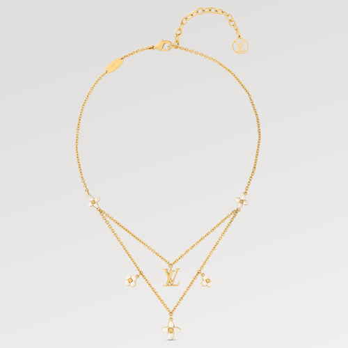 [Loran]FLOWERGRAM GOLD MOP DOUBLE ROW NECKLACE