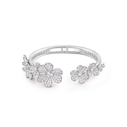 [Loran]LUMINOUS BLOSSOM OPEN BANGLE