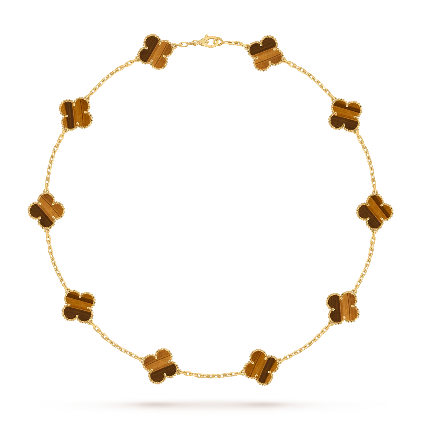 [Loran]CLASSIC LUCKY 10-MOTIF CLOVER NECKLACE GOLD COLLECTION