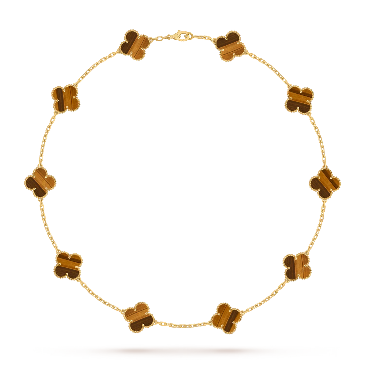 [Loran]CLASSIC LUCKY 10-MOTIF CLOVER NECKLACE GOLD COLLECTION