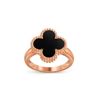 [Loran]LUCKY CLOVER VINTAGE ROSE GOLD RING COLLECTION
