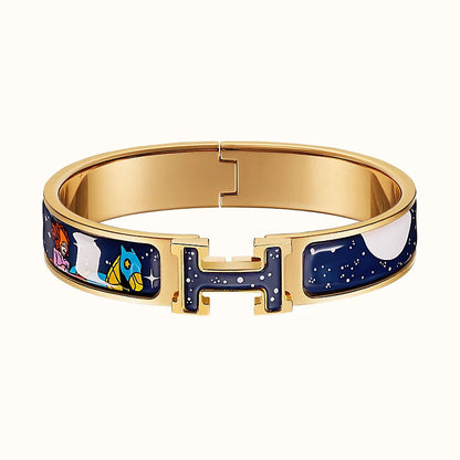 [Loran]H STAR AND MOON BRACELET 12MM