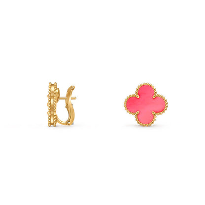 [Loran]15MM CLOVER FLOWER STUD EARRINGS GOLD COLLECTION