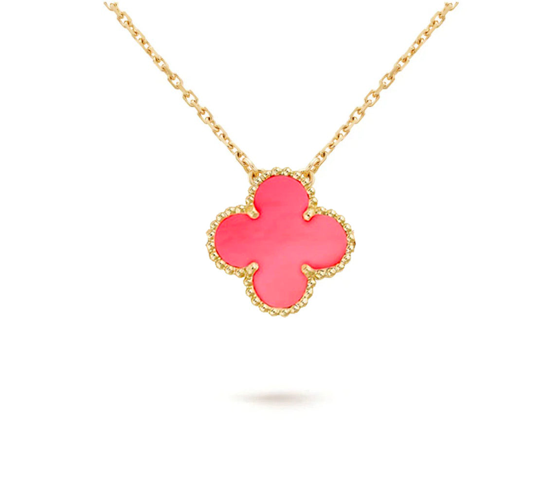 [Loran]15MM CLOVER FLOWER PENDANT NECKLACE COLLECTION