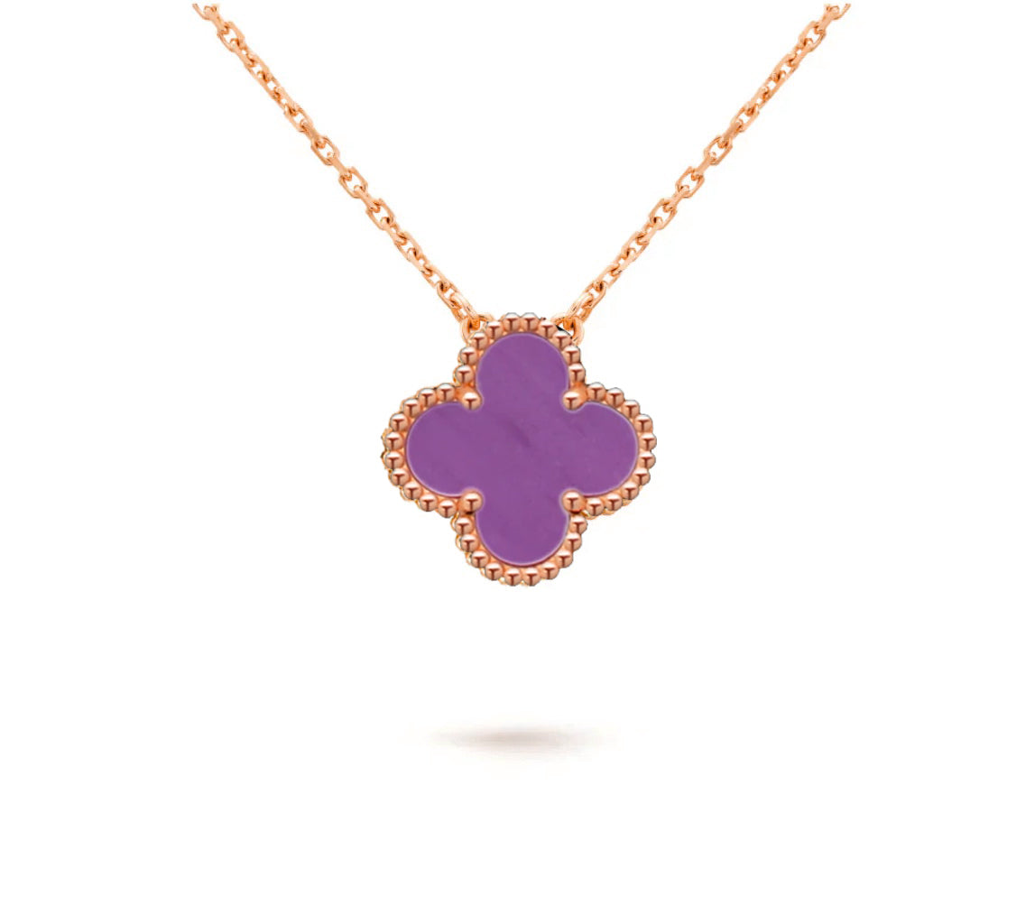 [Loran]15MM CLOVER FLOWER PENDANT NECKLACE COLLECTION