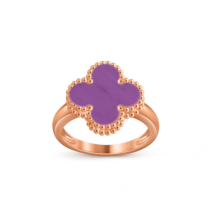 [Loran]LUCKY CLOVER VINTAGE ROSE GOLD RING COLLECTION