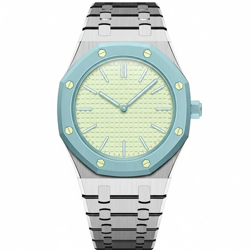 [Loran]OAK POP EXCLUSIVE SILVER STEEL STRAP