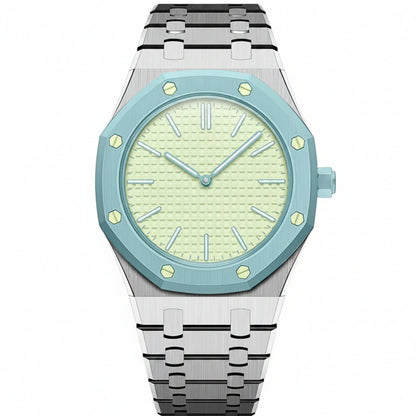 [Loran]OAK POP EXCLUSIVE SILVER STEEL STRAP