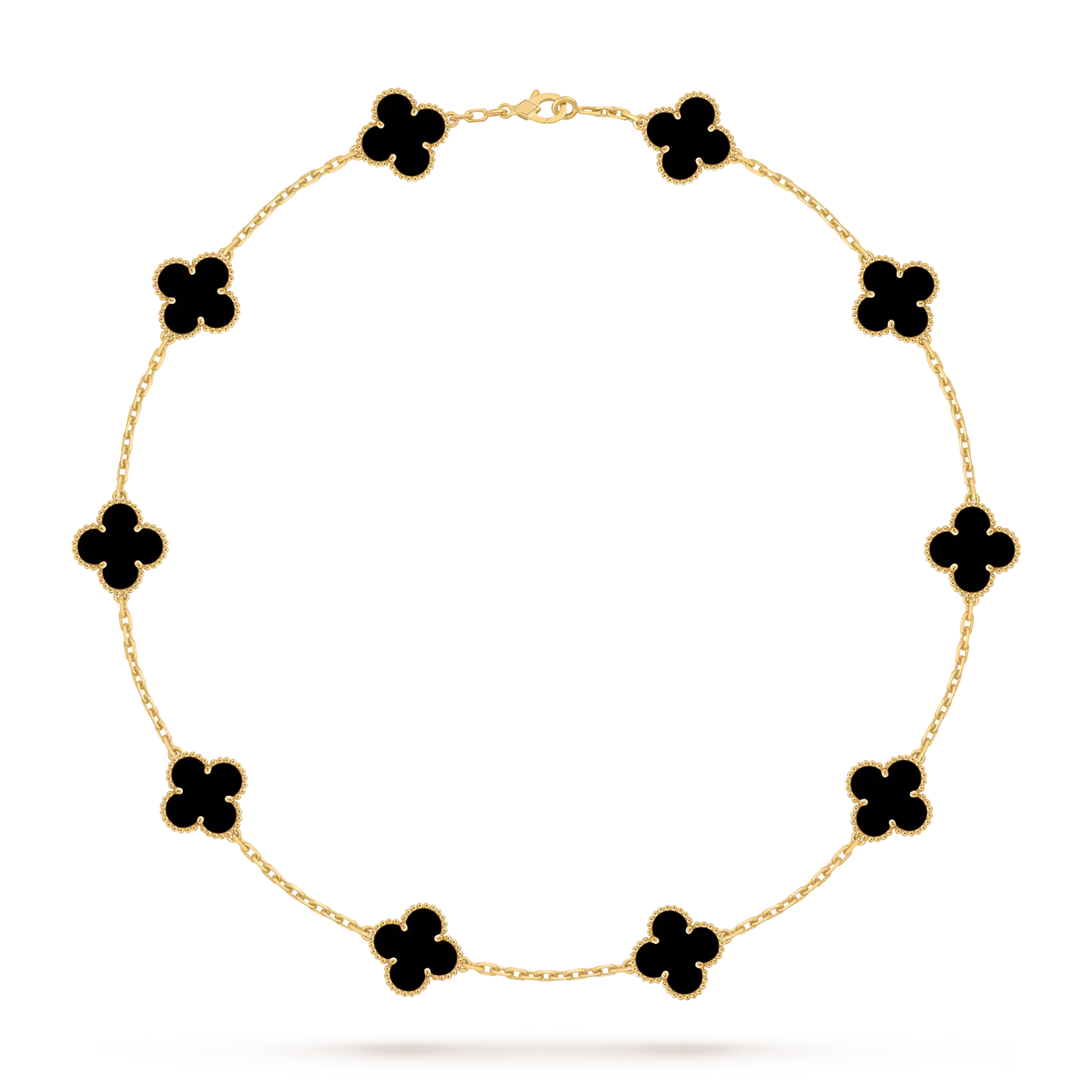[Loran]CLASSIC LUCKY 10-MOTIF CLOVER NECKLACE GOLD COLLECTION