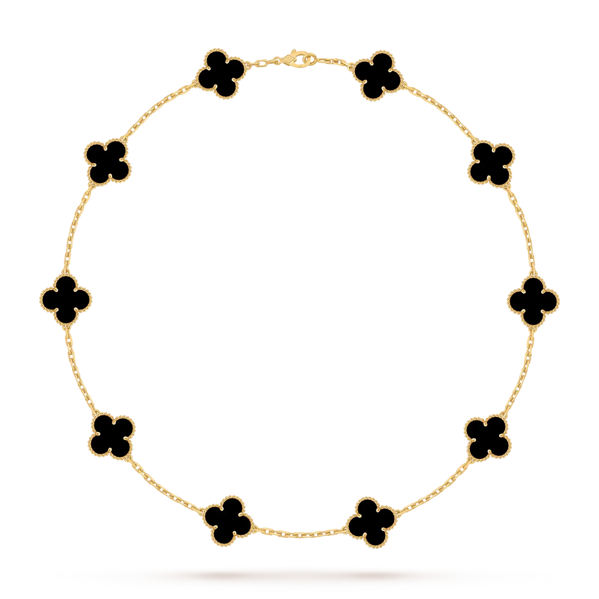 [Loran]CLASSIC LUCKY 10-MOTIF CLOVER NECKLACE GOLD COLLECTION