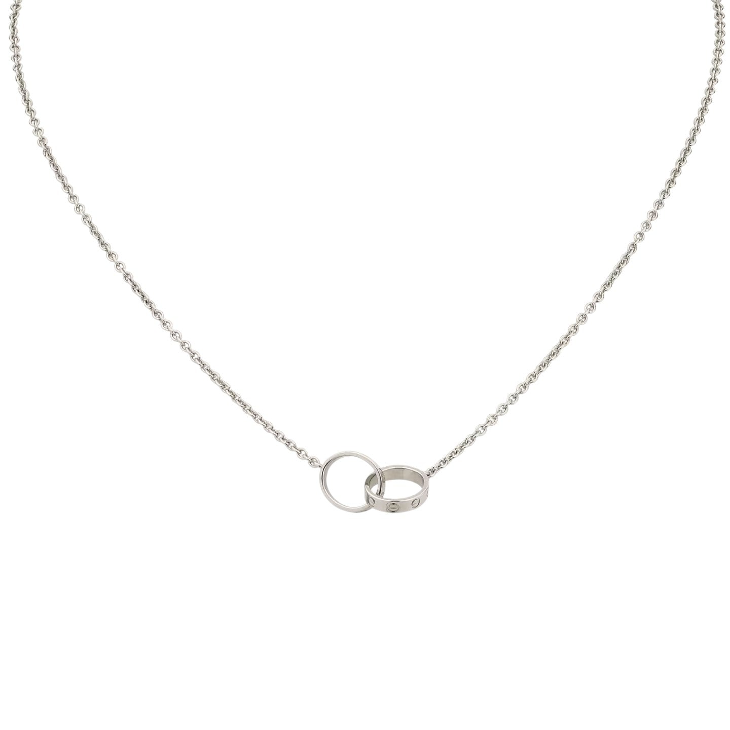 [Loran]LOVE DOUBLE-RING PENDANT NECKLACE