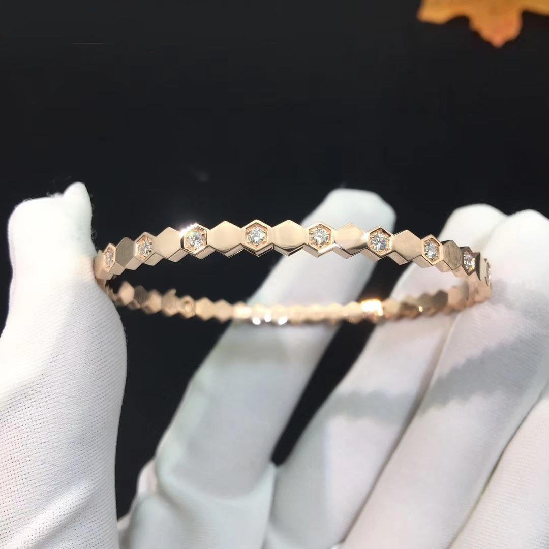 [Loran]BEE LOVE ROSE GOLD DIAMOND BRACELET