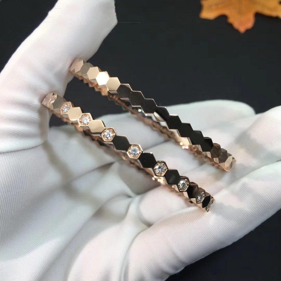 [Loran]BEE LOVE ROSE GOLD DIAMOND BRACELET