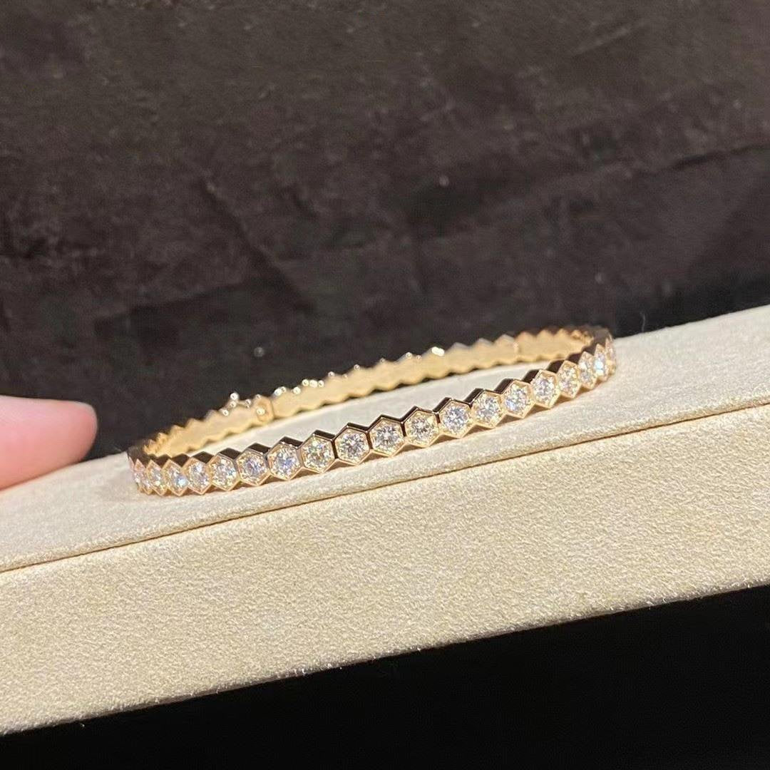 [Loran]BEE LOVE GOLD BRACELET FULL DIAMOND