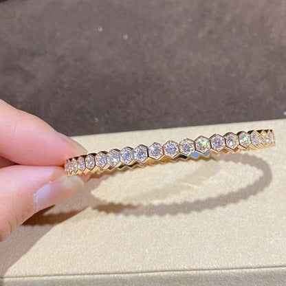 [Loran]BEE LOVE GOLD BRACELET FULL DIAMOND