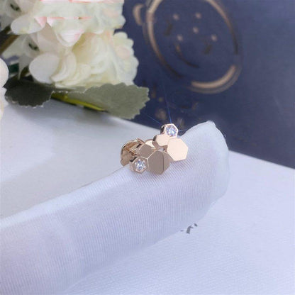 [Loran]BEE LOVE ROSE GOLD DIAMOND EARRINGS