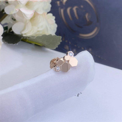 [Loran]BEE LOVE ROSE GOLD DIAMOND EARRINGS