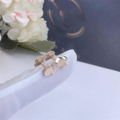[Loran]BEE LOVE ROSE GOLD DIAMOND EARRINGS