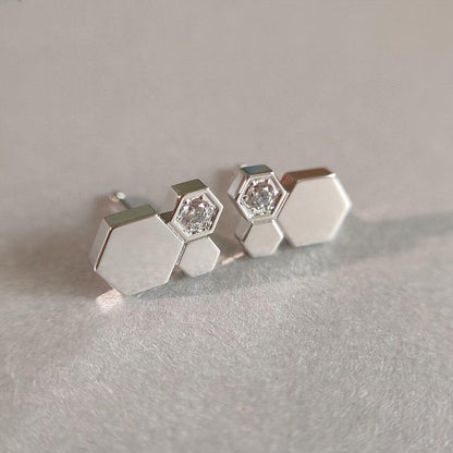[Loran]BEE LOVE SILVER DIAMOND EARRINGS