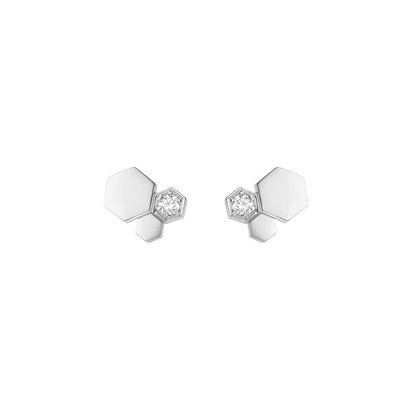 [Loran]BEE LOVE SILVER DIAMOND EARRINGS