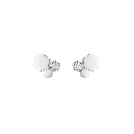 [Loran]BEE LOVE SILVER DIAMOND EARRINGS