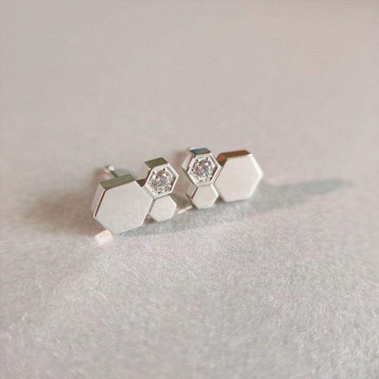 [Loran]BEE LOVE SILVER DIAMOND EARRINGS