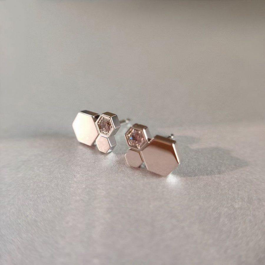 [Loran]BEE LOVE SILVER DIAMOND EARRINGS