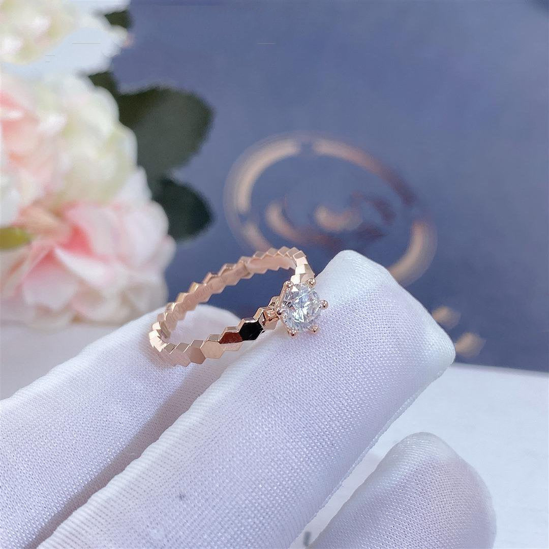 [Loran]BEE LOVE RING ROSE GOLD 1 DIAMOND