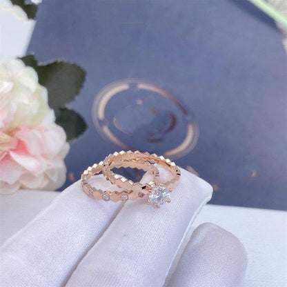 [Loran]BEE LOVE RING ROSE GOLD 1 DIAMOND