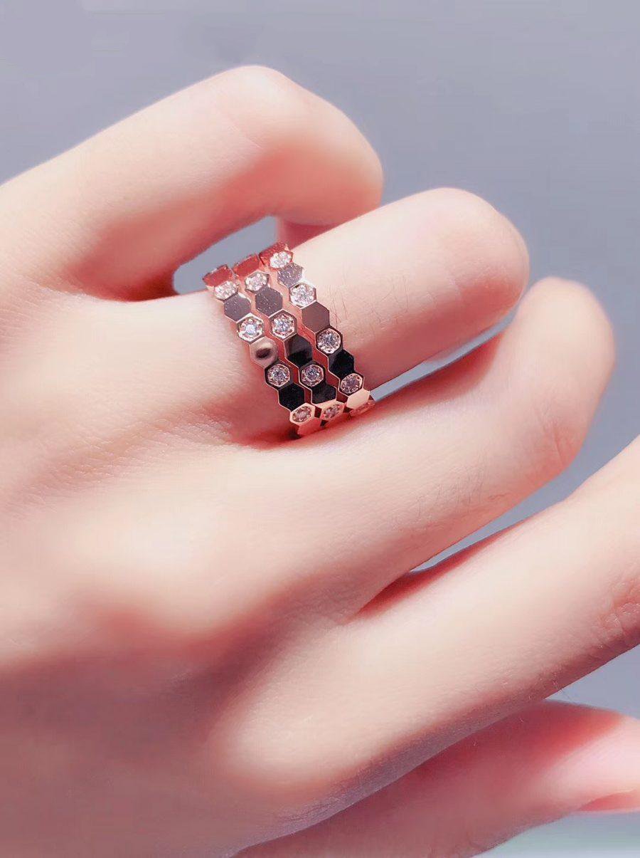 [Loran]BEE LOVE RING ROSE GOLD DIAMOND