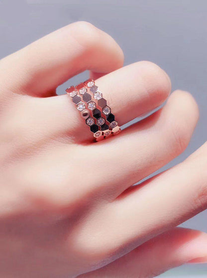 [Loran]BEE LOVE RING ROSE GOLD DIAMOND