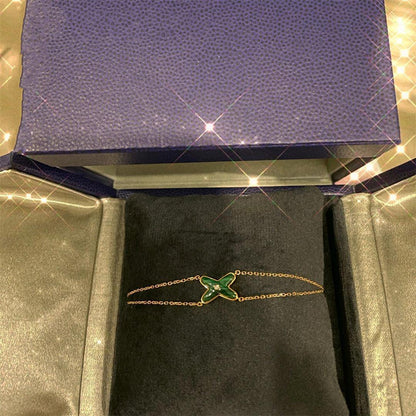 [Loran]JEUX BRACELET MALACHITE ROSE GOLD 1 DIAMOND