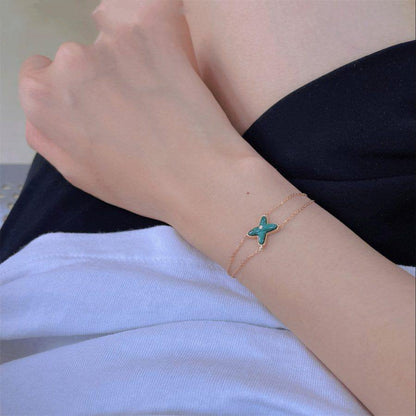 [Loran]JEUX BRACELET MALACHITE ROSE GOLD 1 DIAMOND